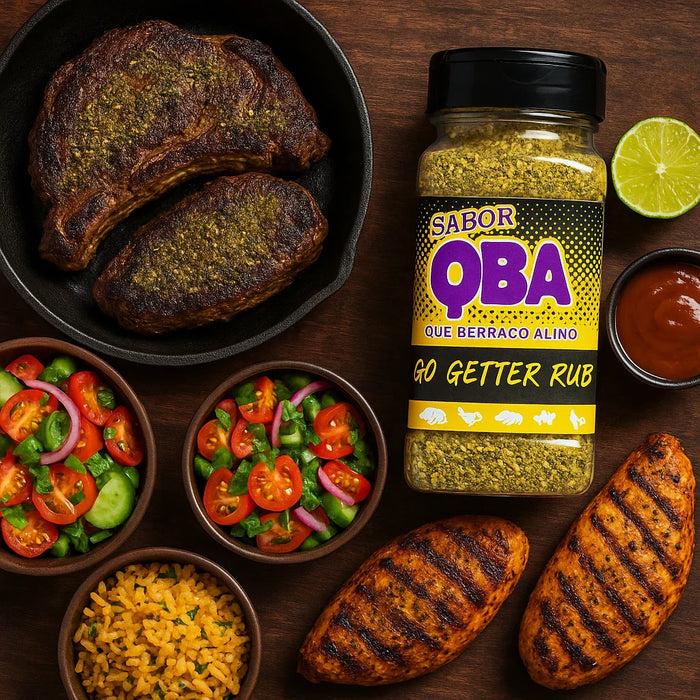 Salmon with pasta and stuffed mushrooms