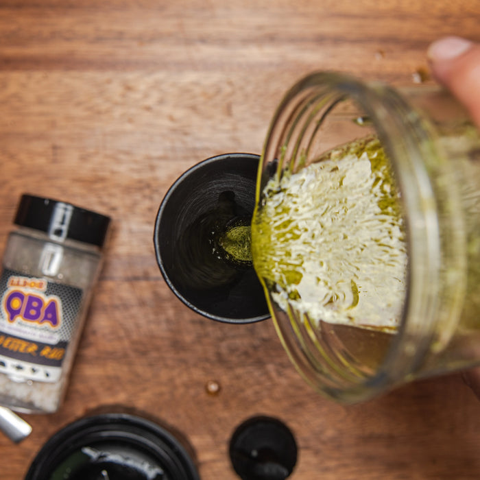 Cilantro and lemon vinaigrette